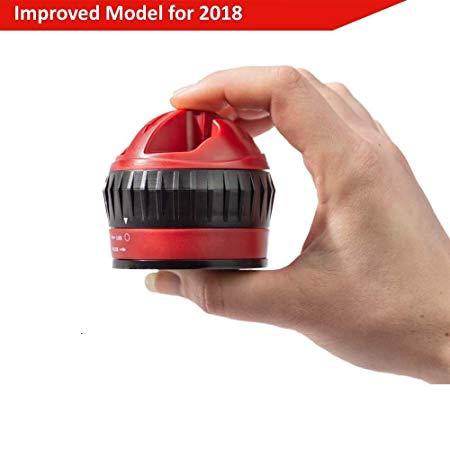 Kitchen Knife Sharpener - Sharpen Dull Knives Quickly With 2 Stage Blade Sharpening, Long Lasting Tough Tungsten Carbide Steel. (Red)